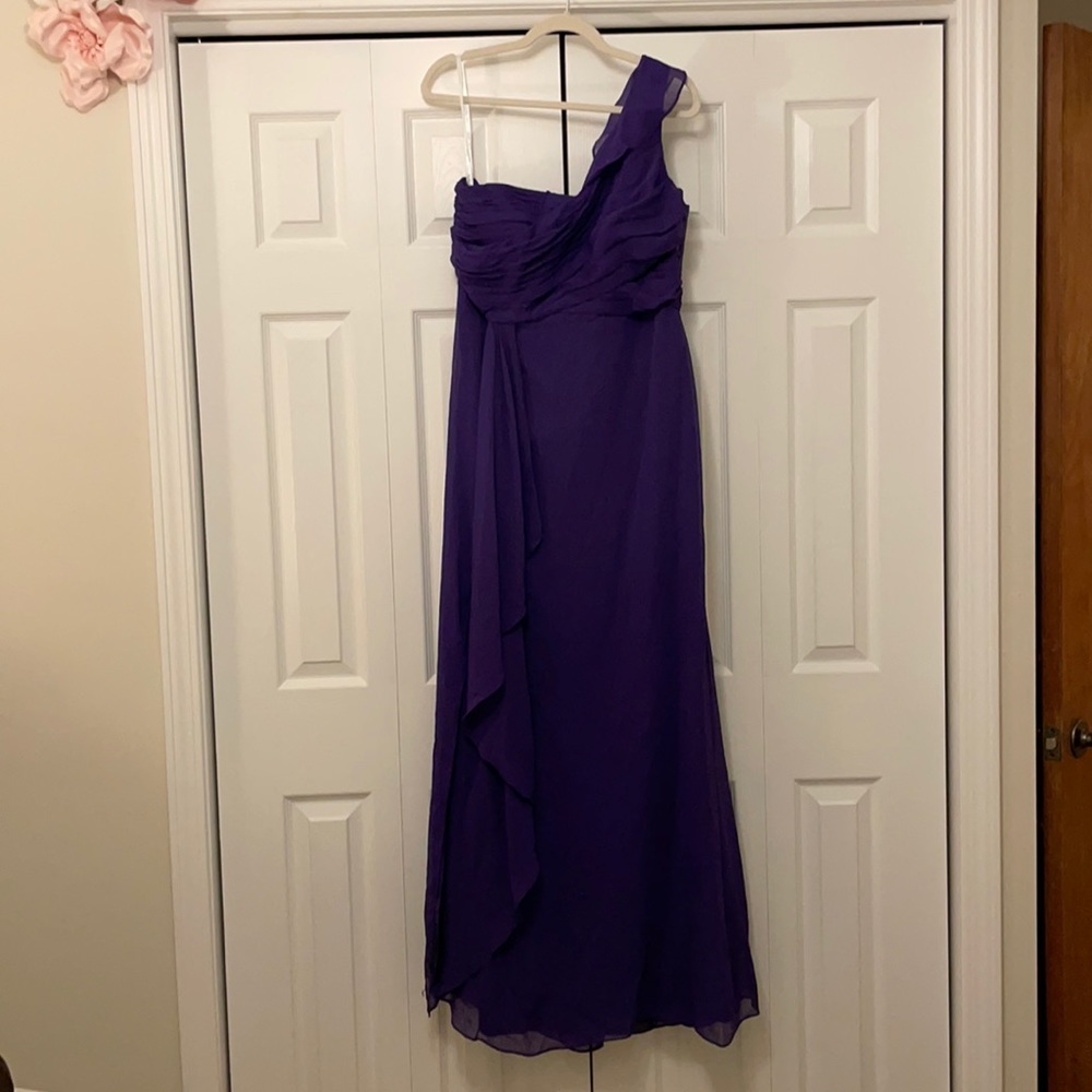 Davids Bridal One shoulder Bridesmaid dress-NWT